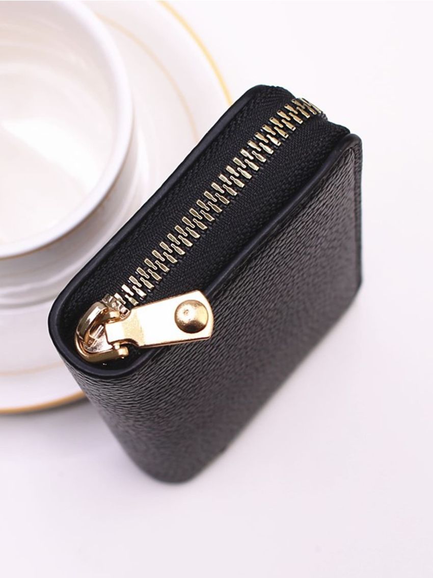 Cards Holder PU Business Bank Credit Bus ID Card Holder Cover Coin Pouch Anti Demagnetization Wallet Bag Organizer