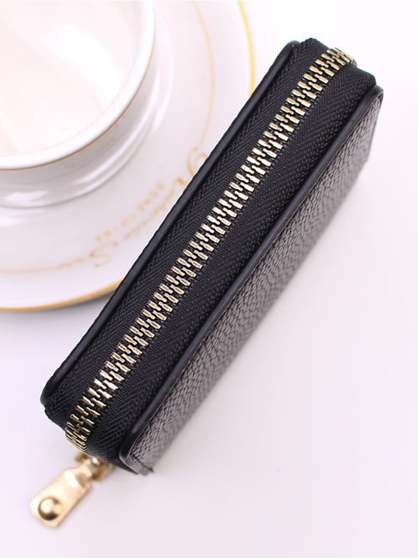 Cards Holder PU Business Bank Credit Bus ID Card Holder Cover Coin Pouch Anti Demagnetization Wallet Bag Organizer