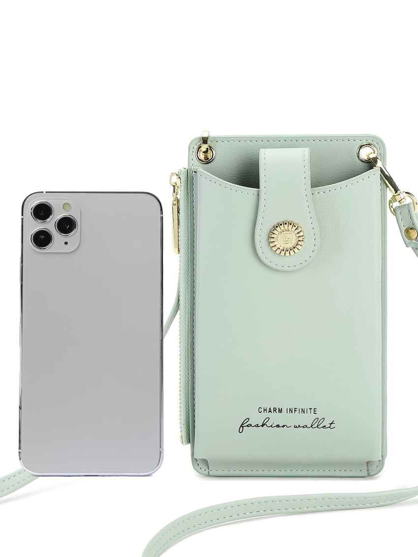 Letter Graphic Phone Wallet