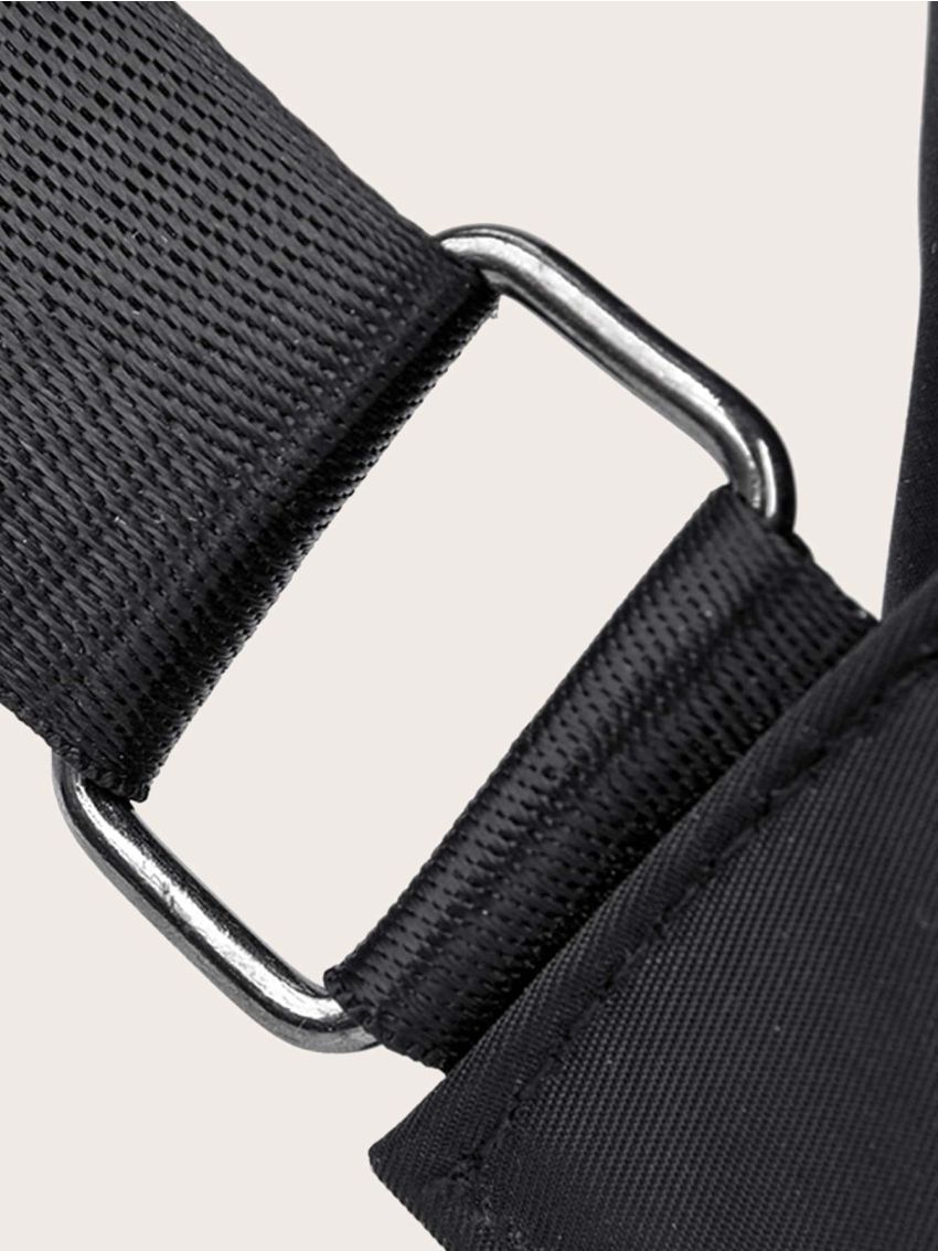 Metal Letter Decor Functional Backpack