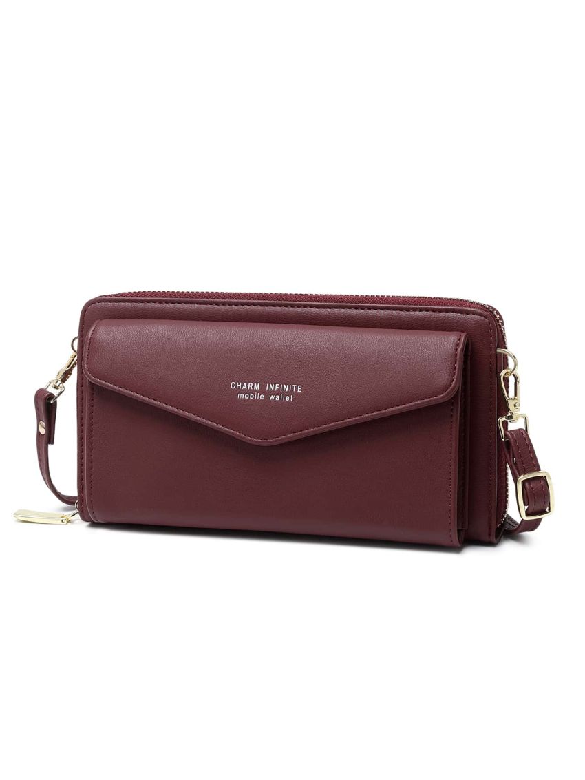 Letter Graphic Phone Wallet