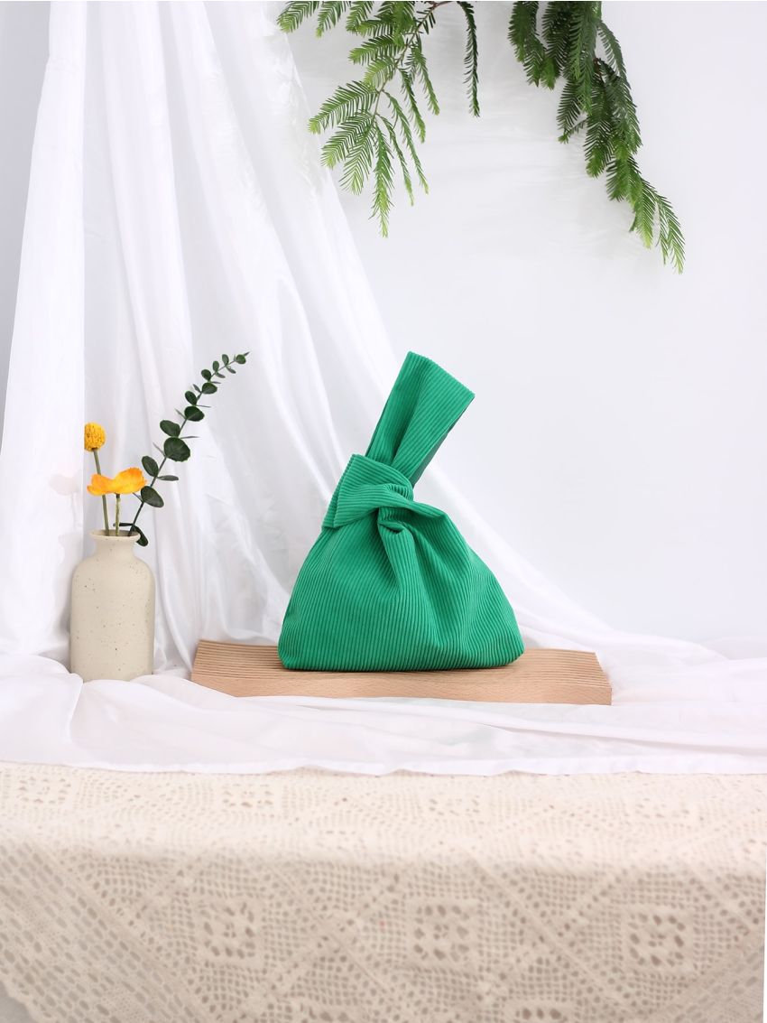 Minimalist Corduroy Satchel Bag