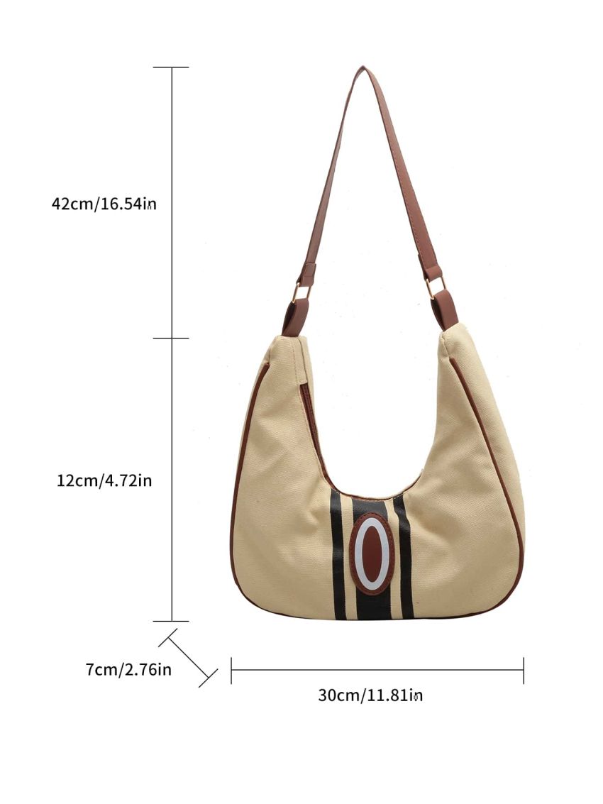 Geometric Pattern Hobo Bag