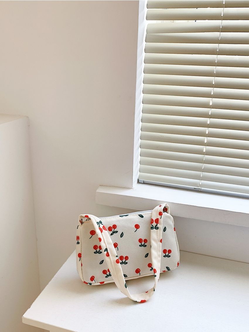 Cherry Pattern Square Bag