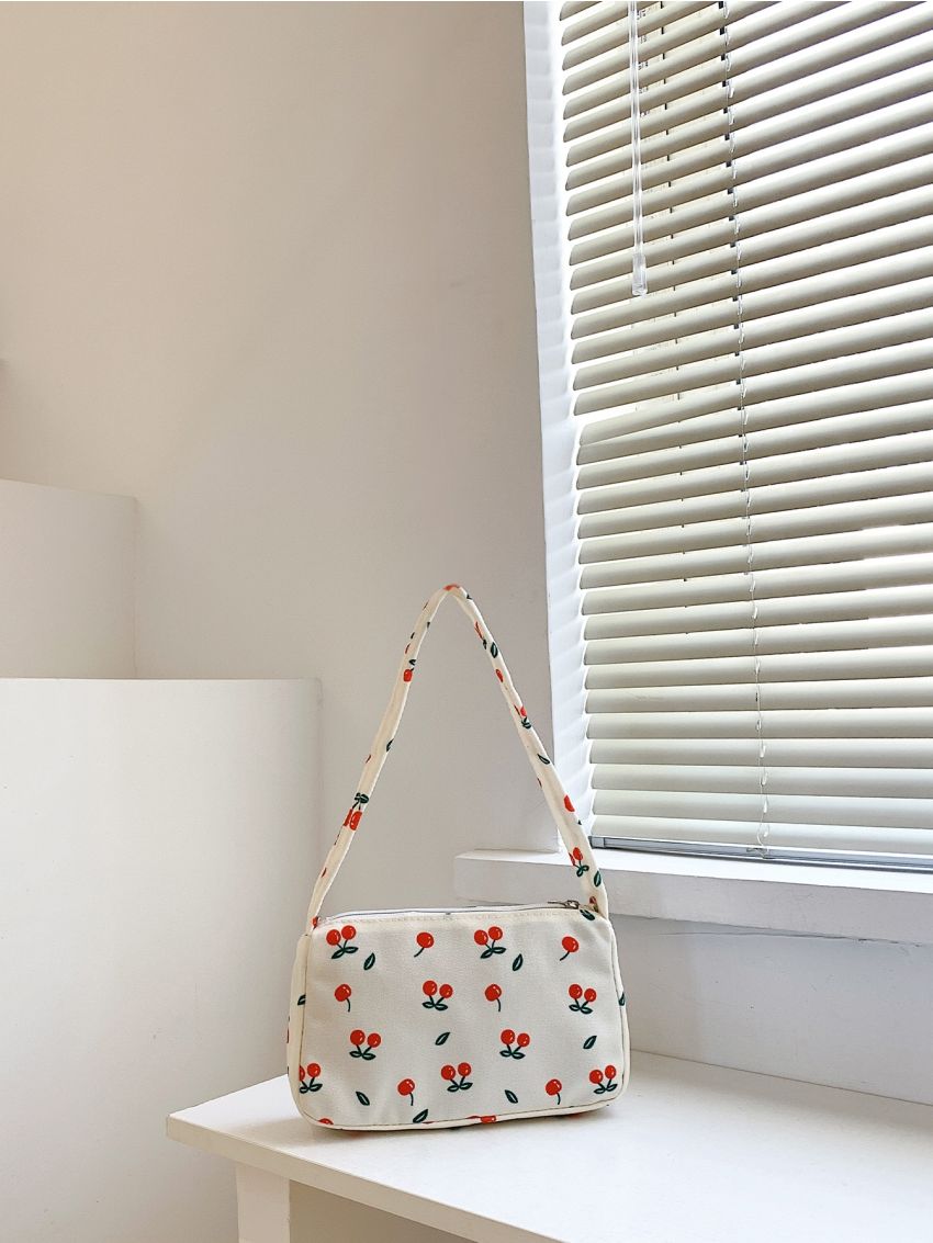 Cherry Pattern Square Bag