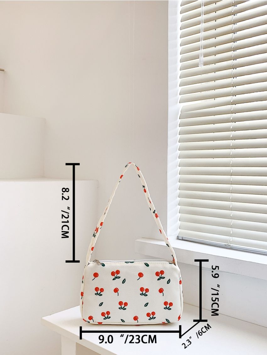 Cherry Pattern Square Bag