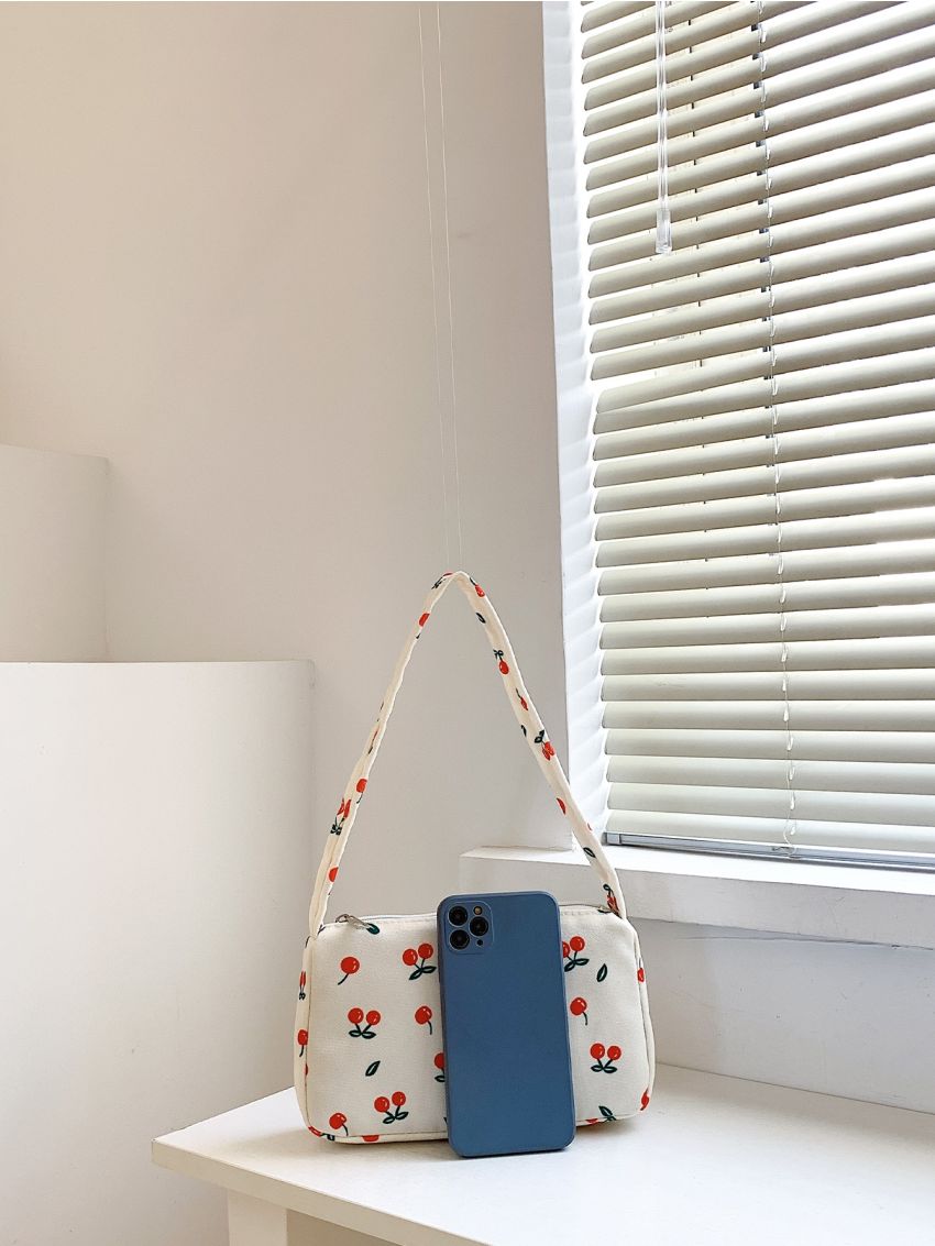 Cherry Pattern Square Bag