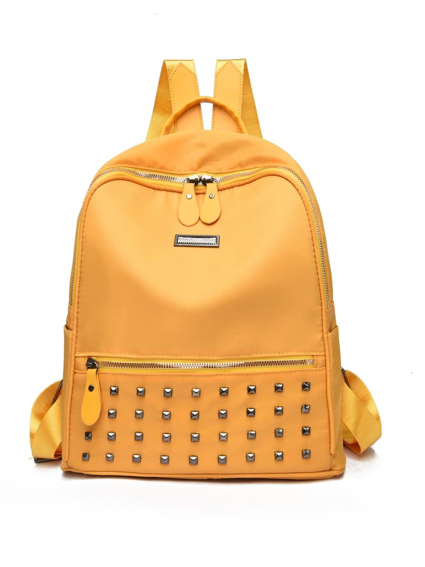 Studded Decor Functional Backpack