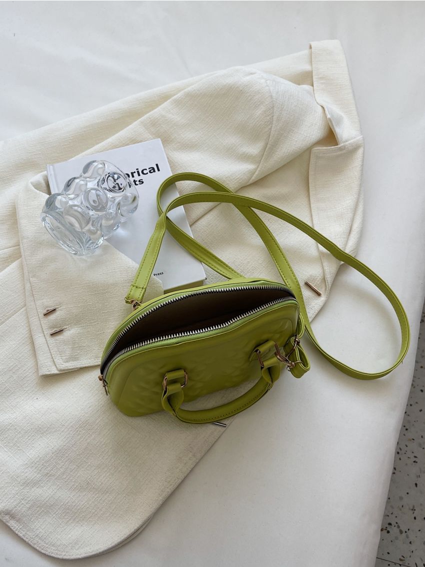 Lucky Clover Embossed Dome Bag