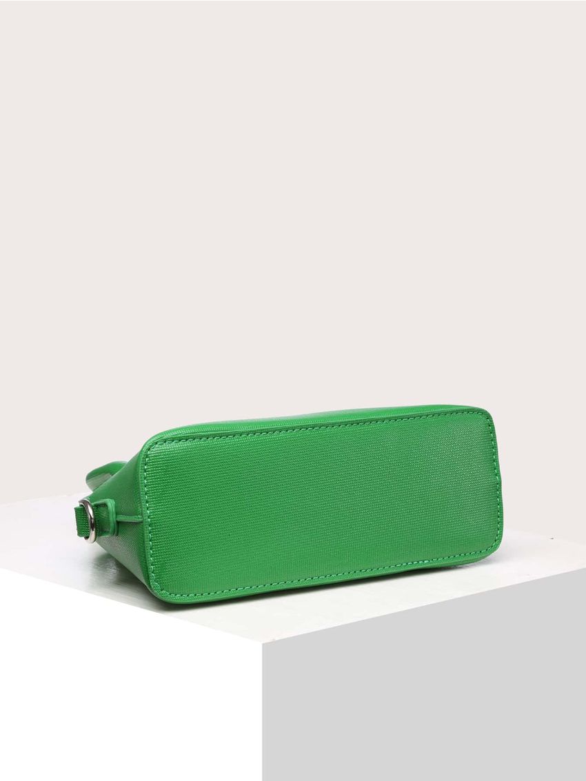 Neon Green Double Handle Dome Bag