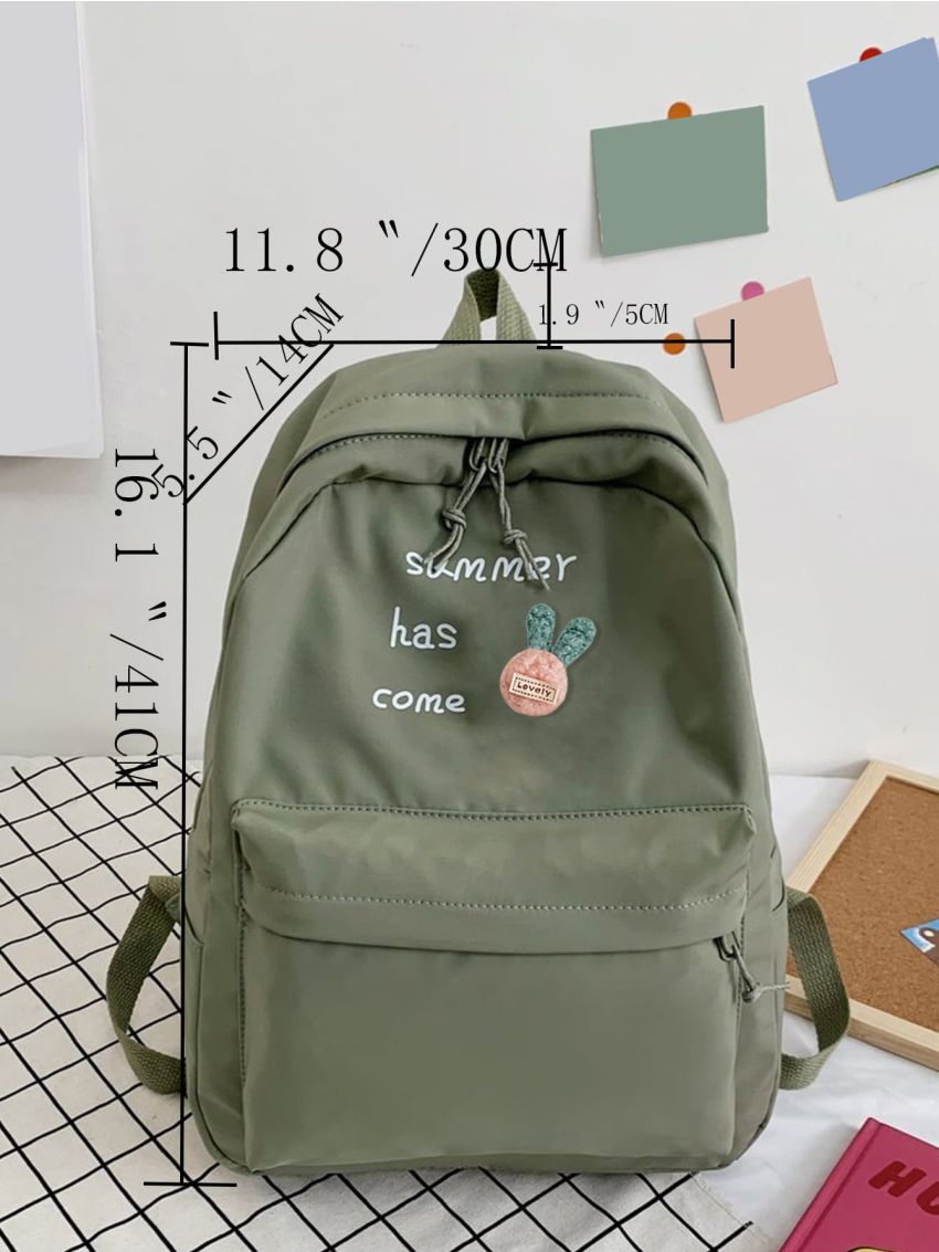 Letter Pattern Functional Backpack