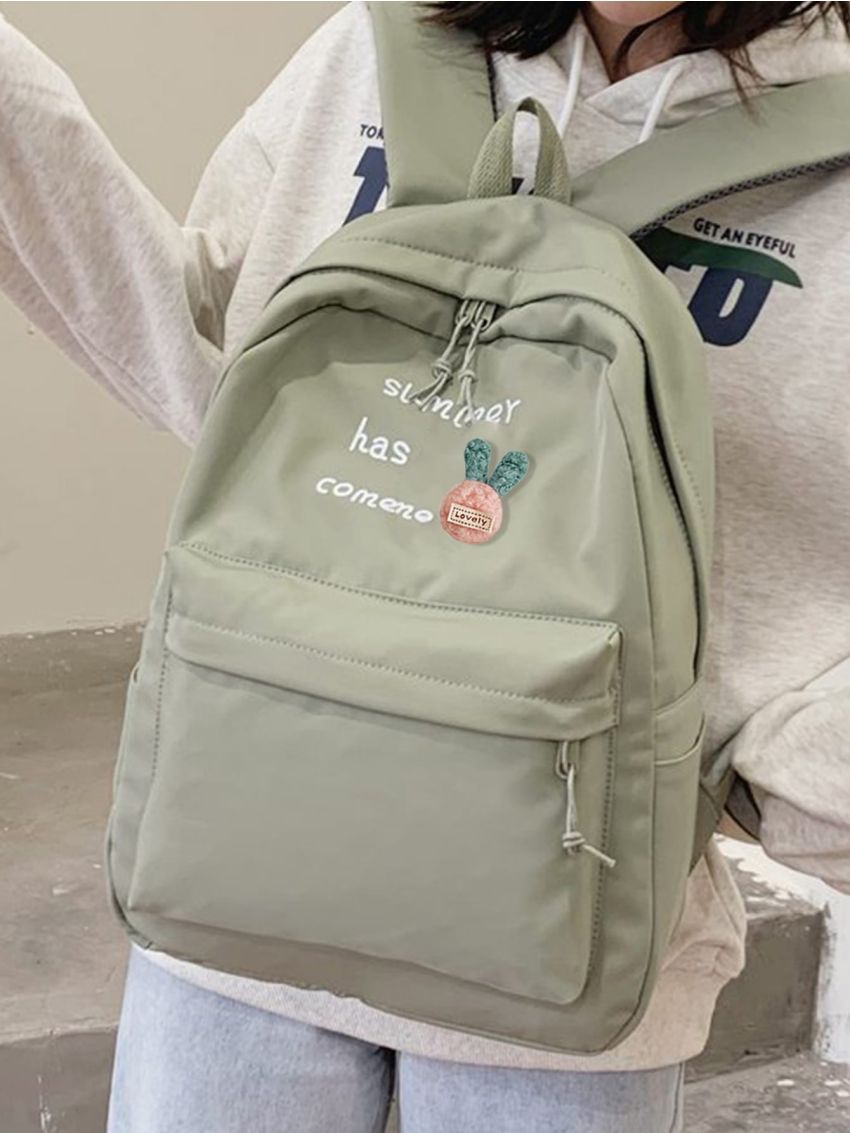 Letter Pattern Functional Backpack