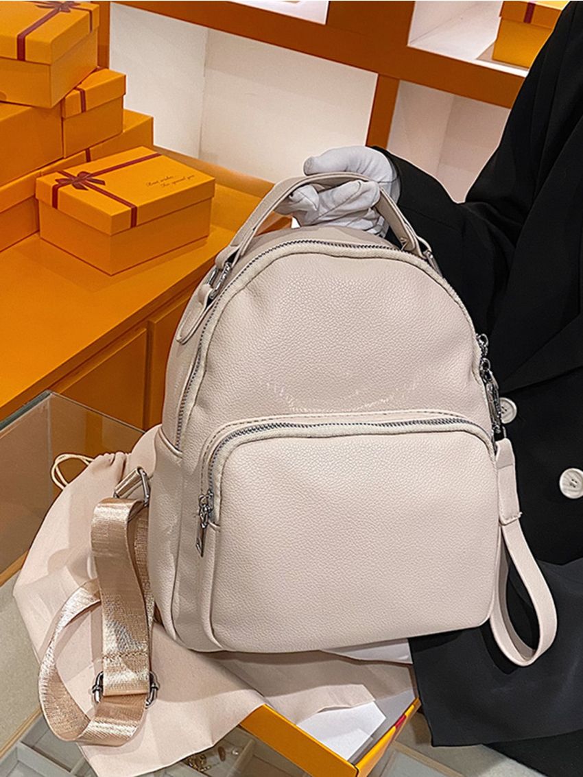 Litchi Embossed Classic Backpack