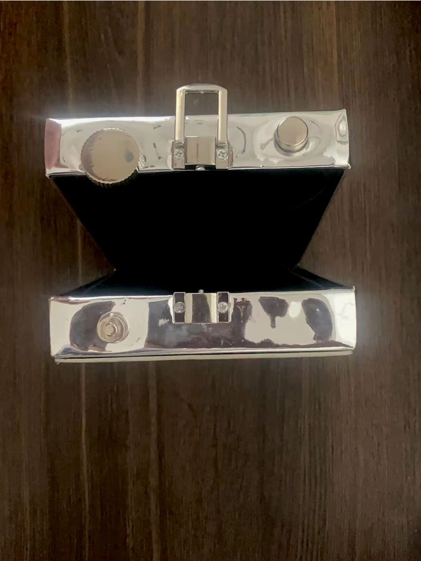 Mini Metallic Camera Design Box Bag