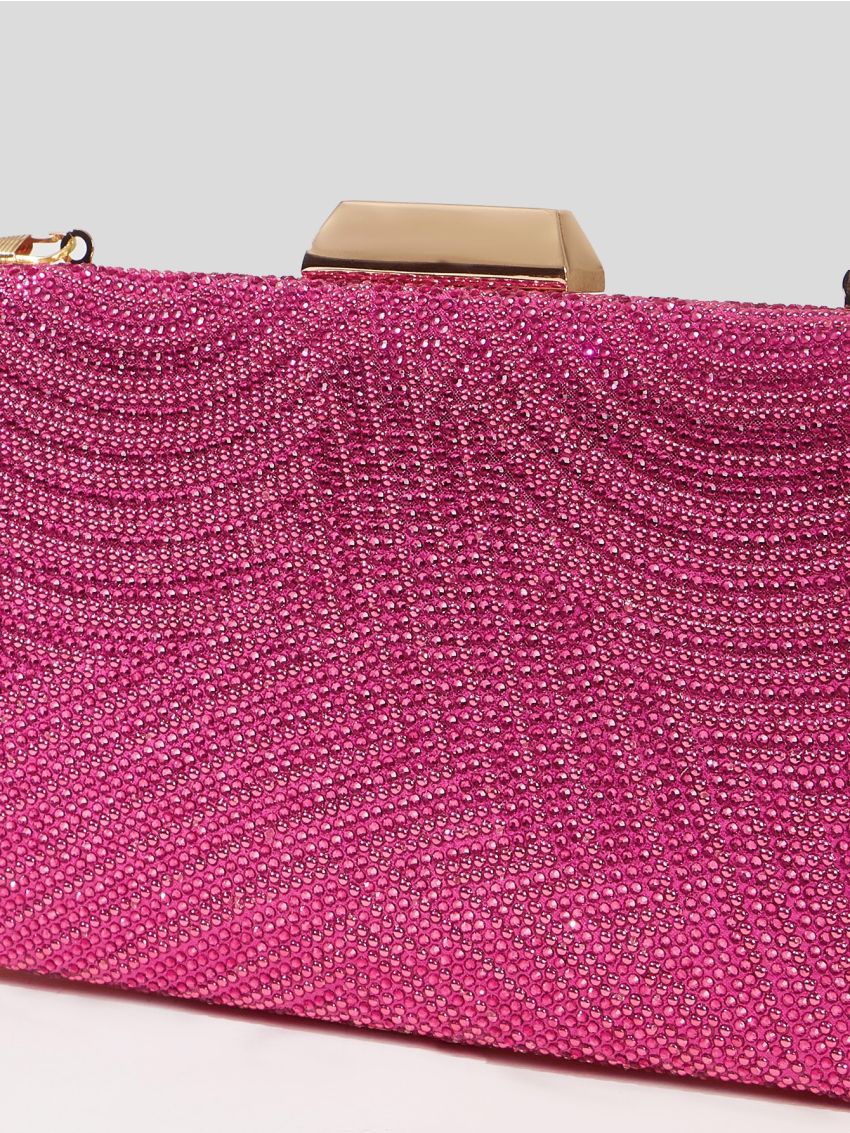 Belle Mini Rhinestone Decor Box Bag