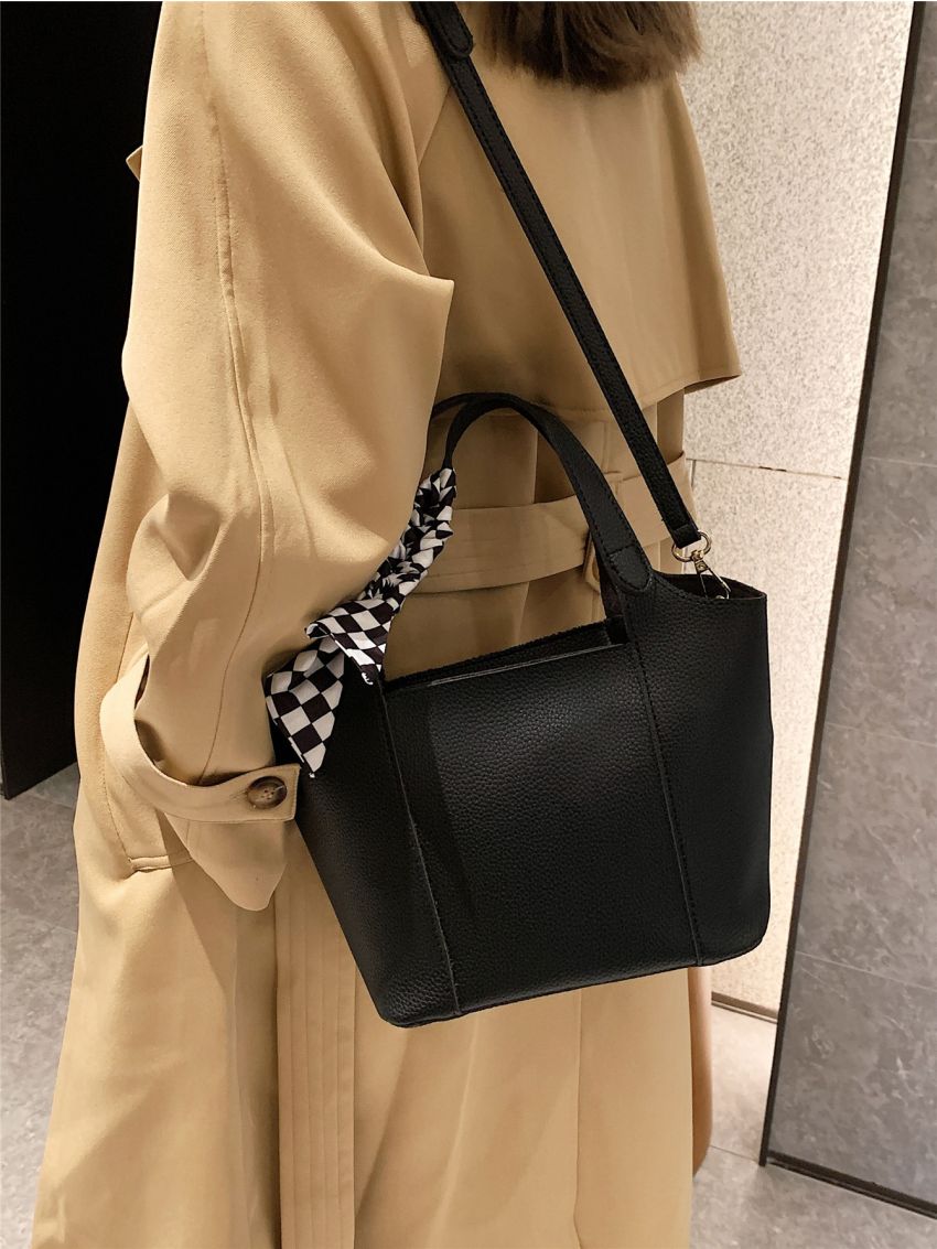 Twilly Scarf Decor Shoulder Bag