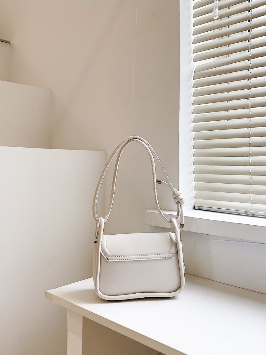 Mini Plaid Pattern Flap Square Bag