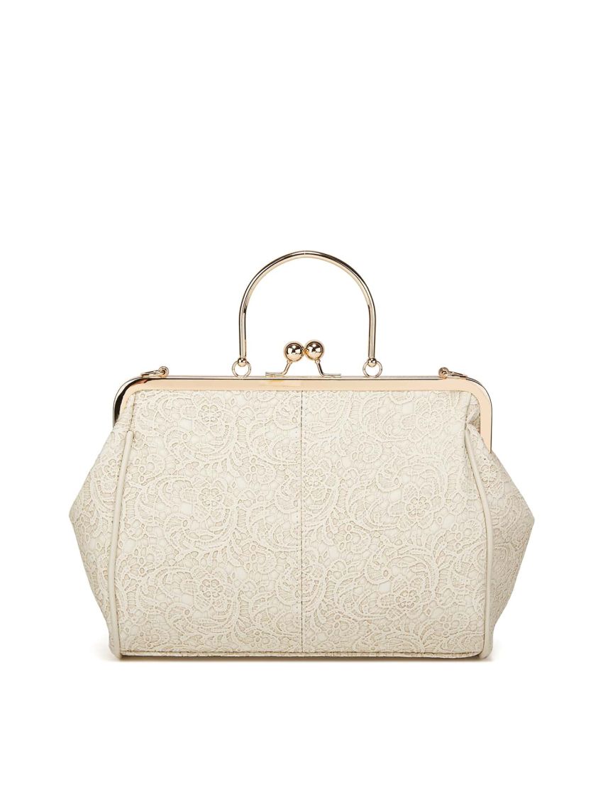 Kiss Lock Design Square Bag