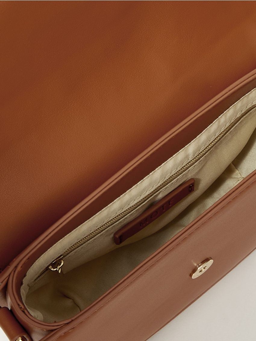 PREMIUM TWO TONE SADDLE DESIGN SHOULDER BAG