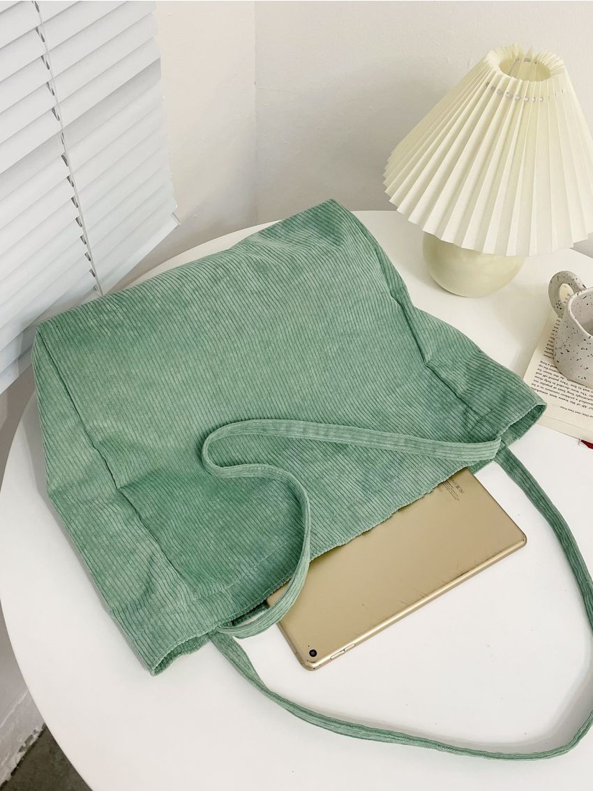 Minimalist Corduroy Shopper Bag