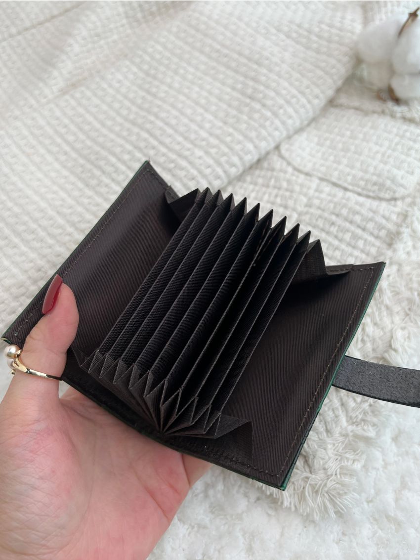 Crocodile Embossed Card Holder Multi-Card Card Organizer For Storage Credit Cards