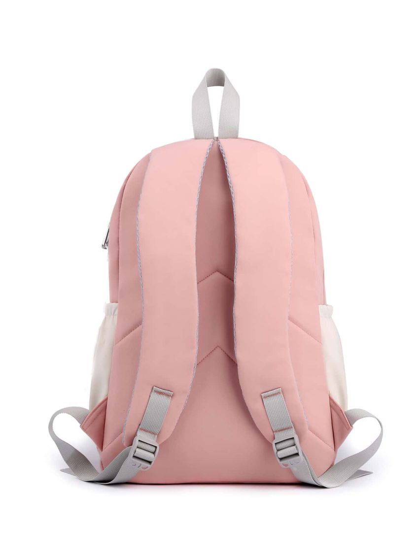 Colorblock Flap Backpack