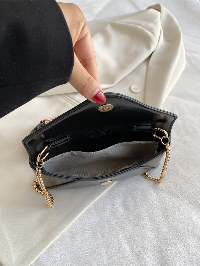 Mini Chain Flap Square Bag
