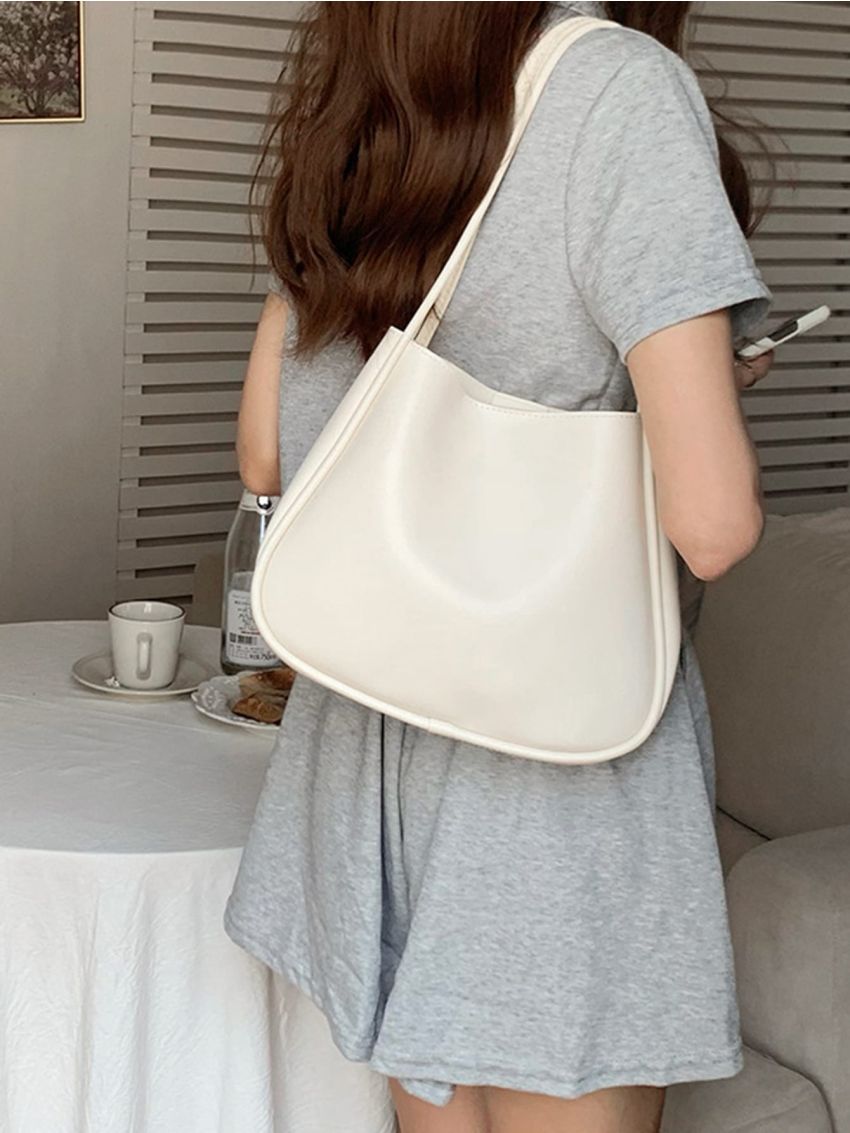 Minimalist Square Bag With Small Pouch