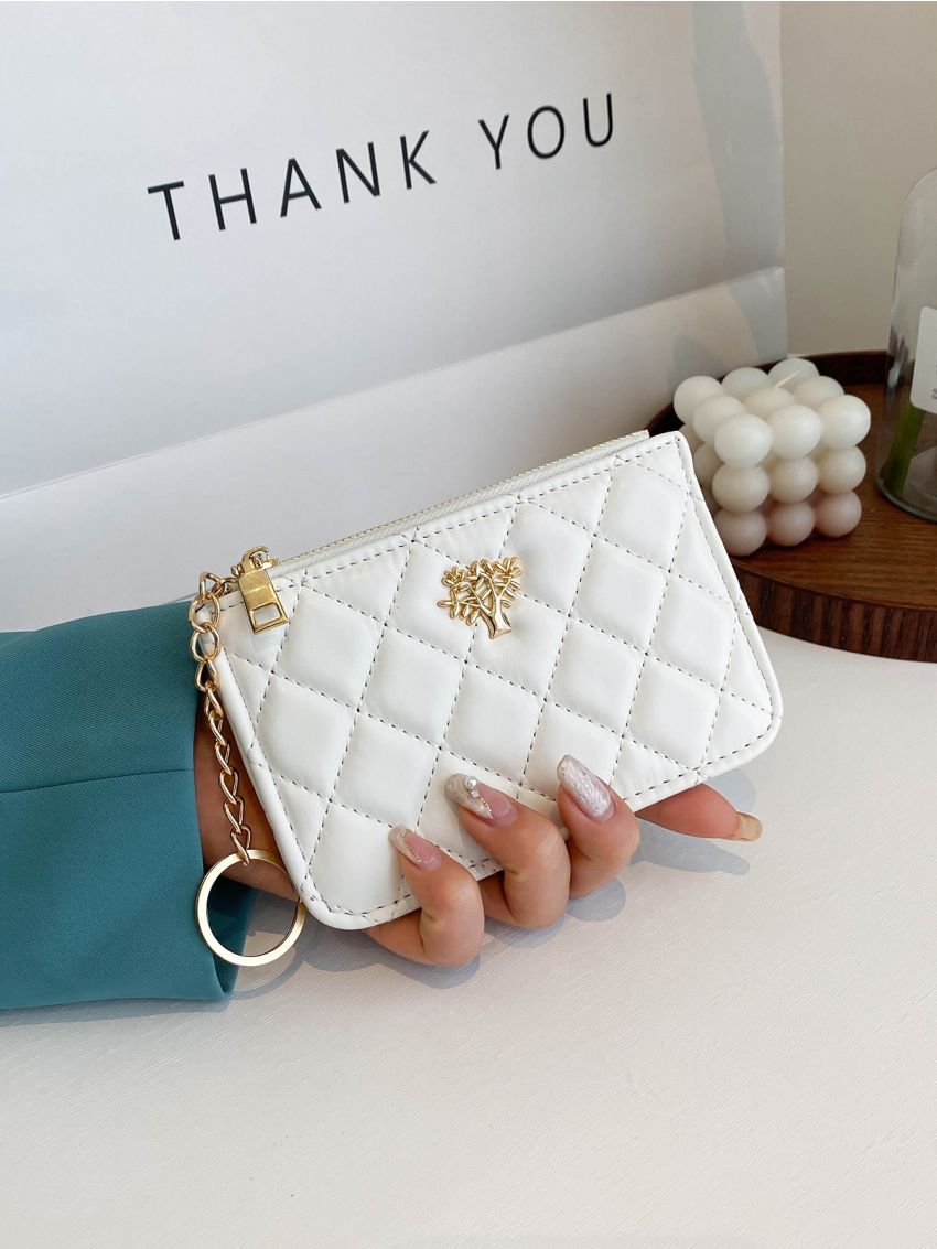 Tree Decor Quilted Coin Purse