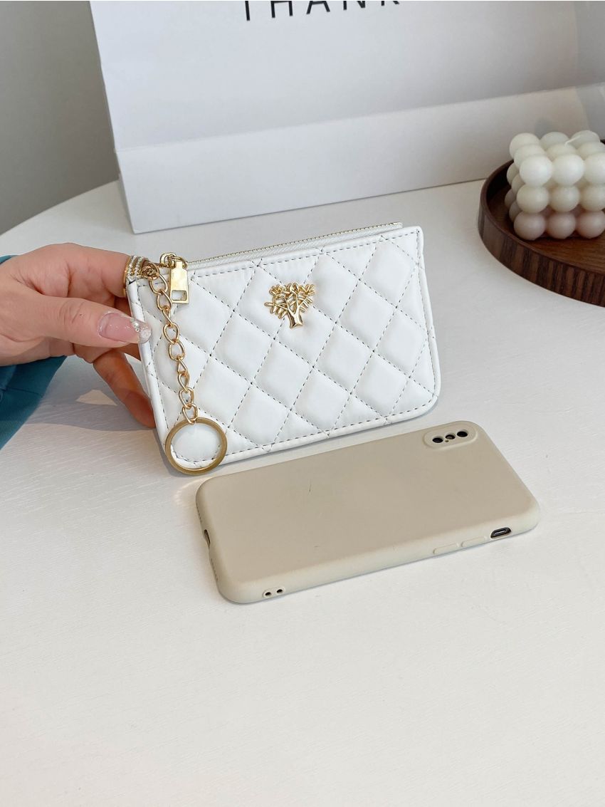 Tree Decor Quilted Coin Purse