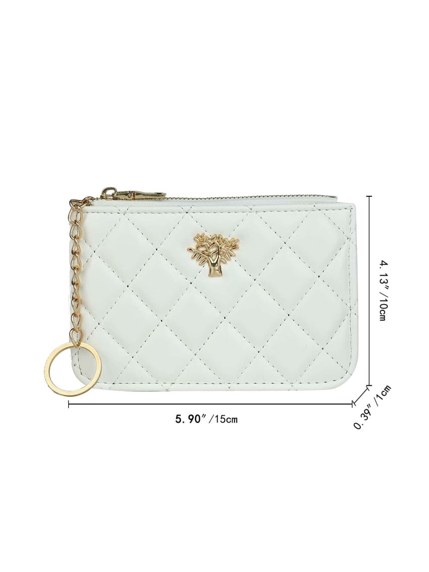 Tree Decor Quilted Coin Purse