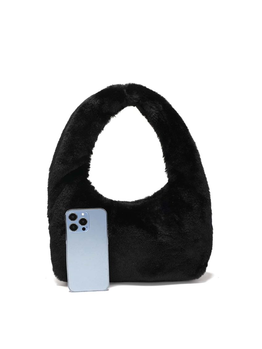 Minimalist Fuzzy Hobo Bag