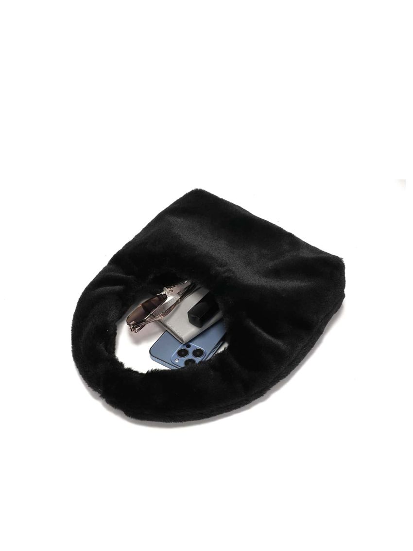 Minimalist Fuzzy Hobo Bag