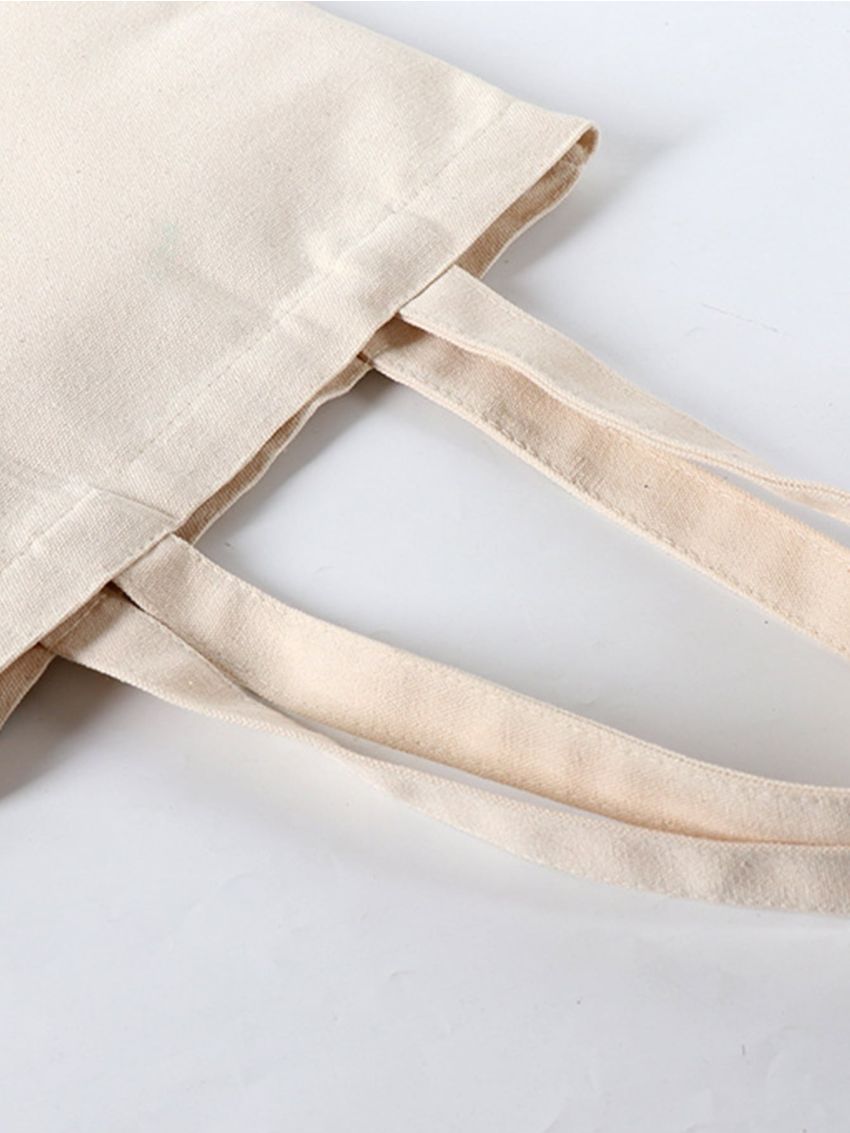 Halloween Pumpkin & Letter Graphic Shopper Bag