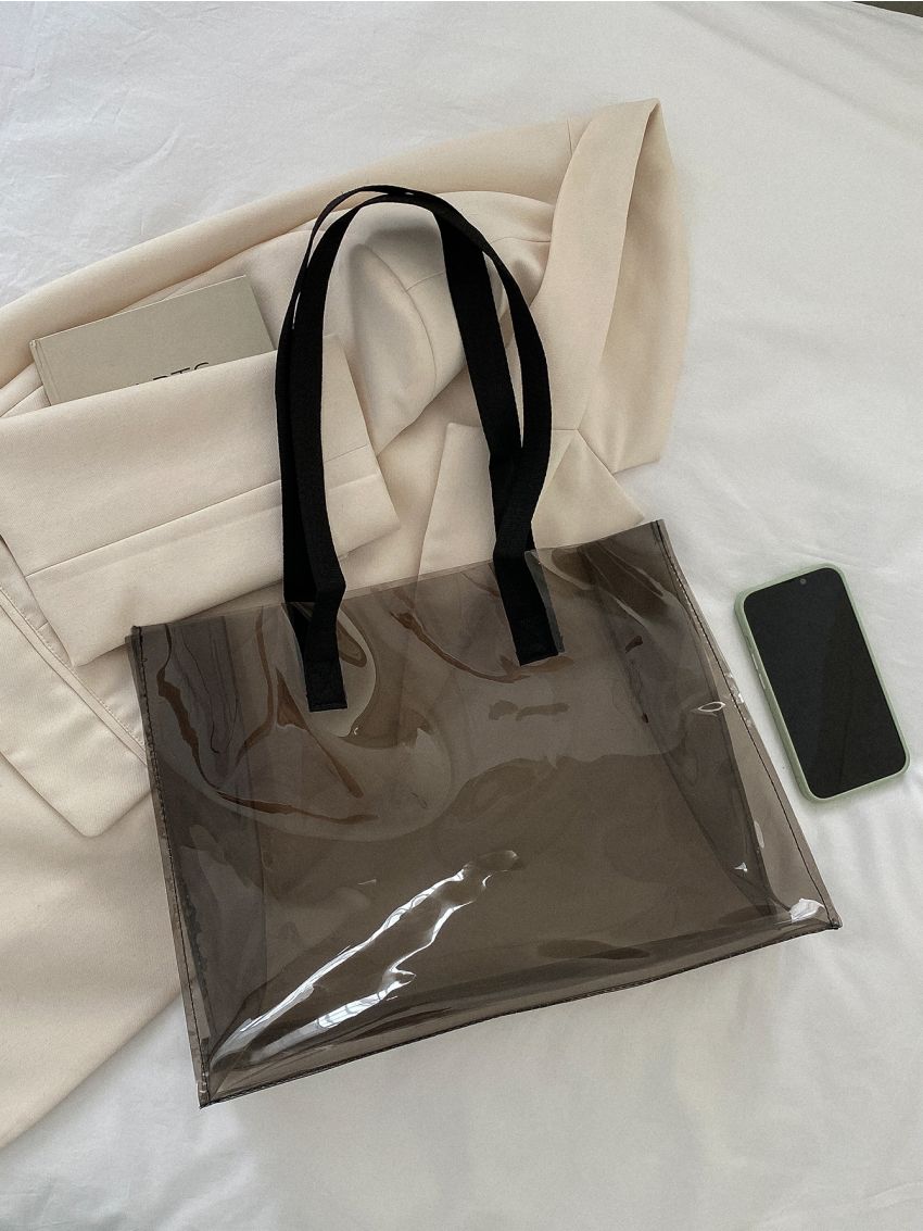 Minimalist Clear Shoulder Tote Bag