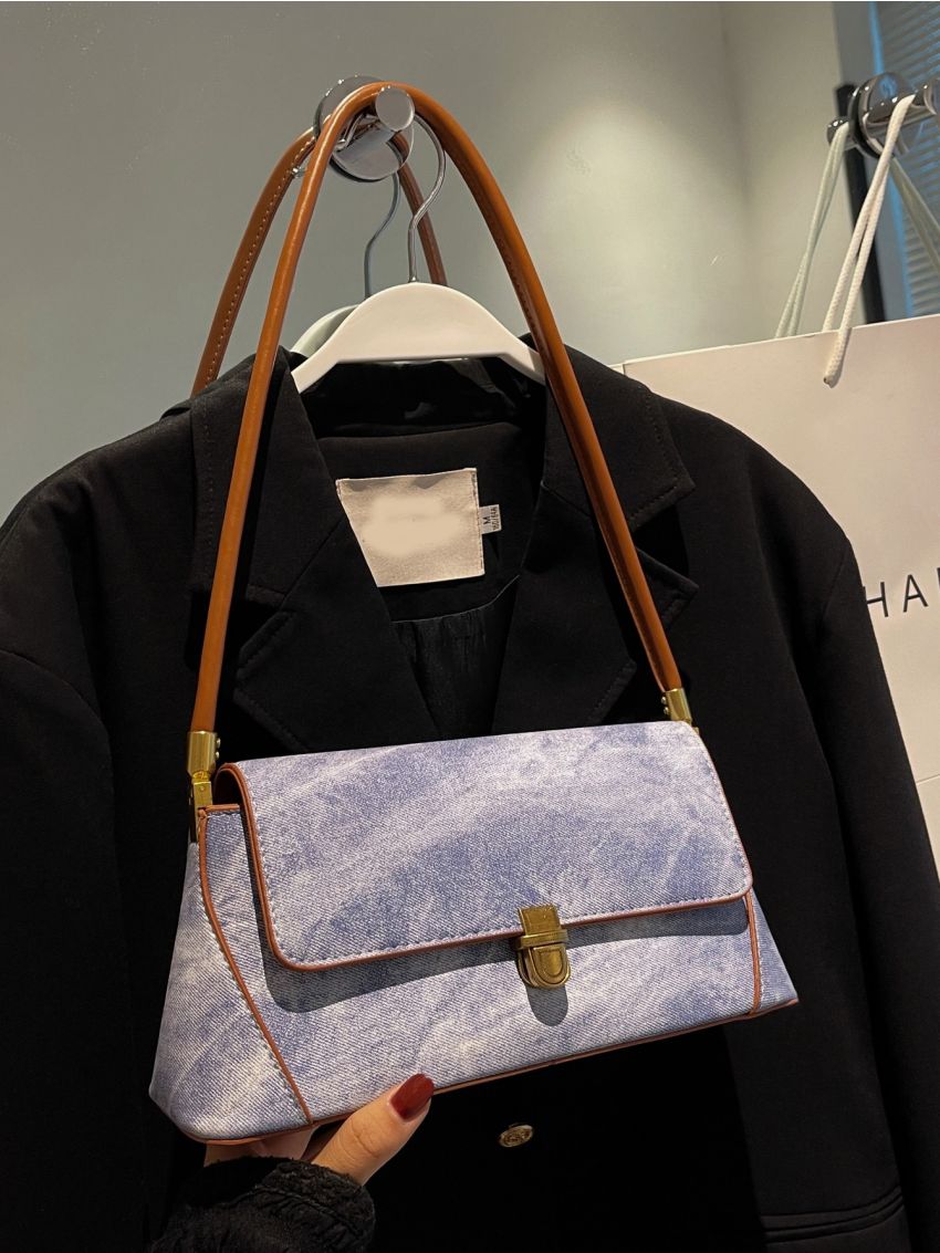 Tie Dye Design Baguette Bag