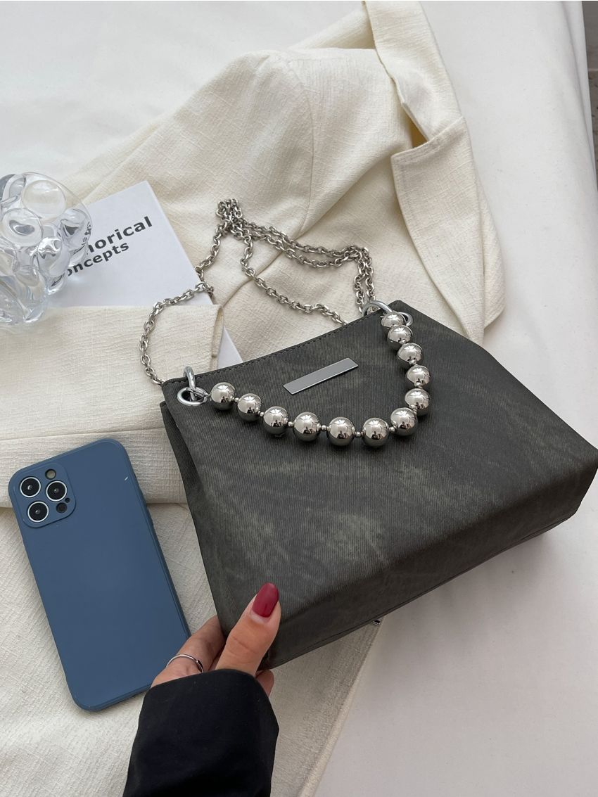 Chain Decor Square Bag