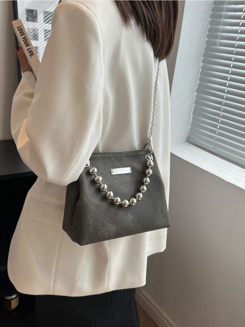 Chain Decor Square Bag