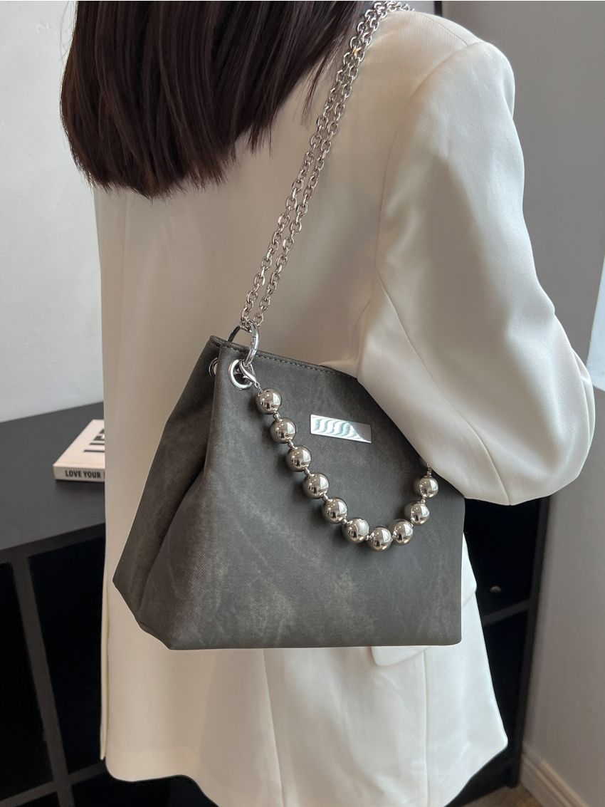 Chain Decor Square Bag