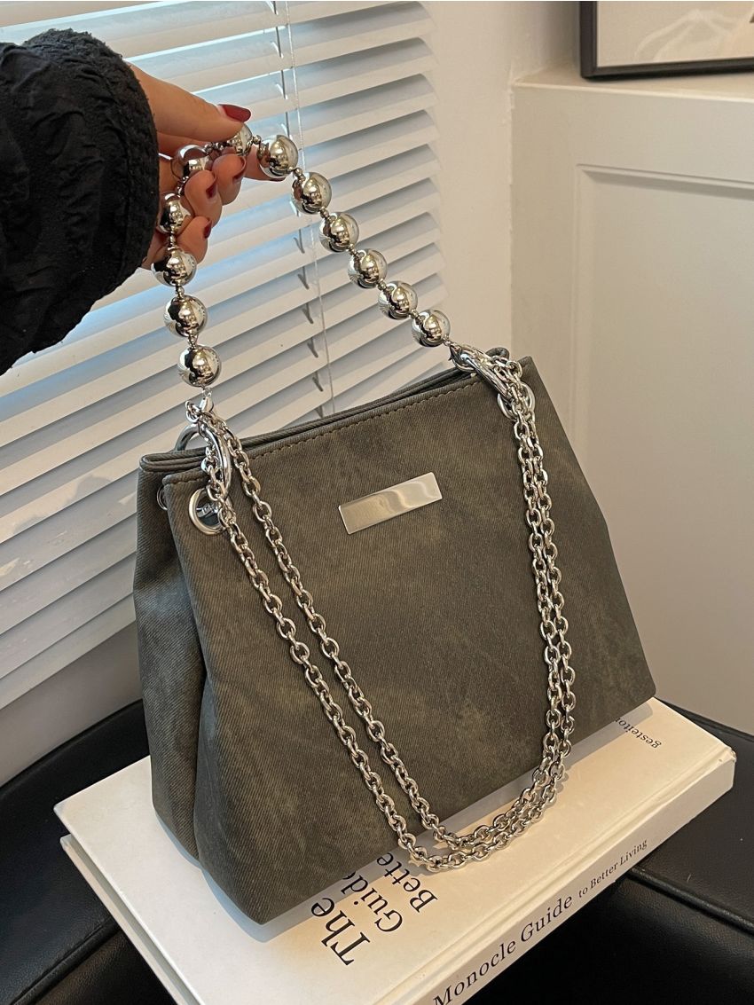 Chain Decor Square Bag