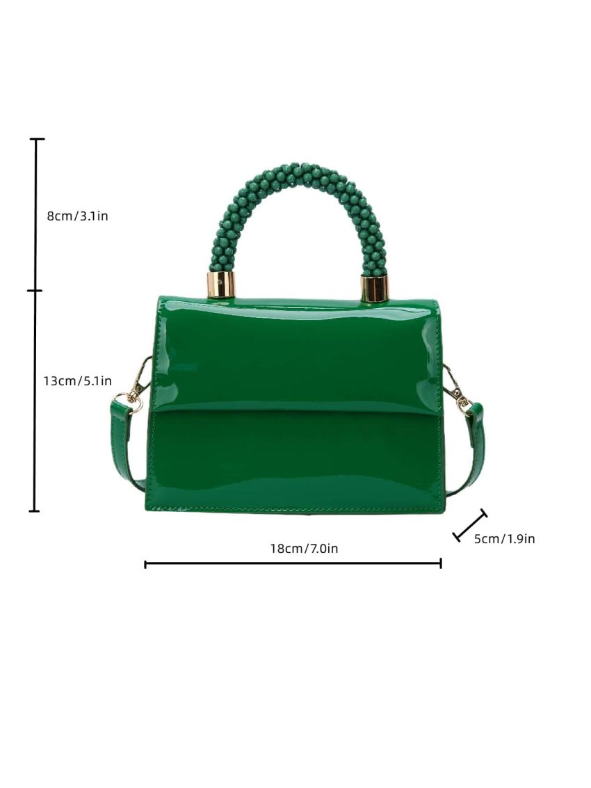 Mini Artificial Patent Leather Square Bag