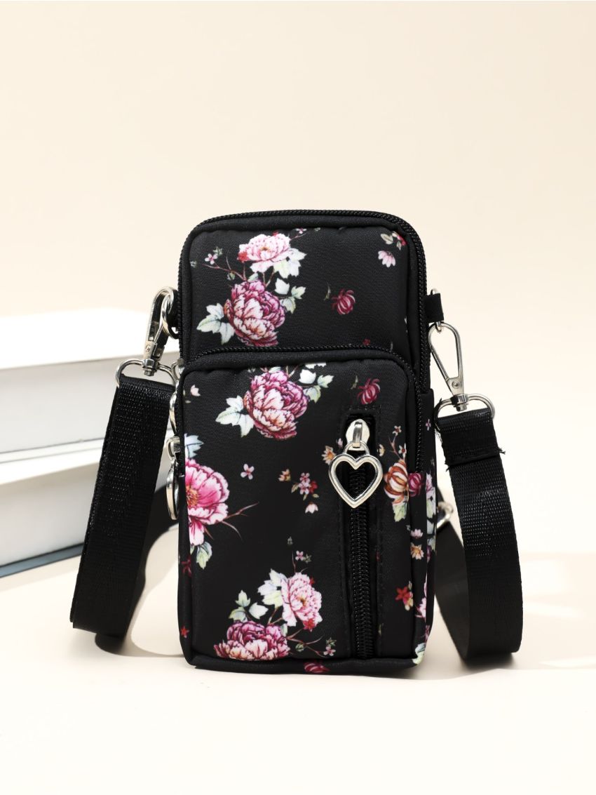 Flower Graphic Phone Wallet