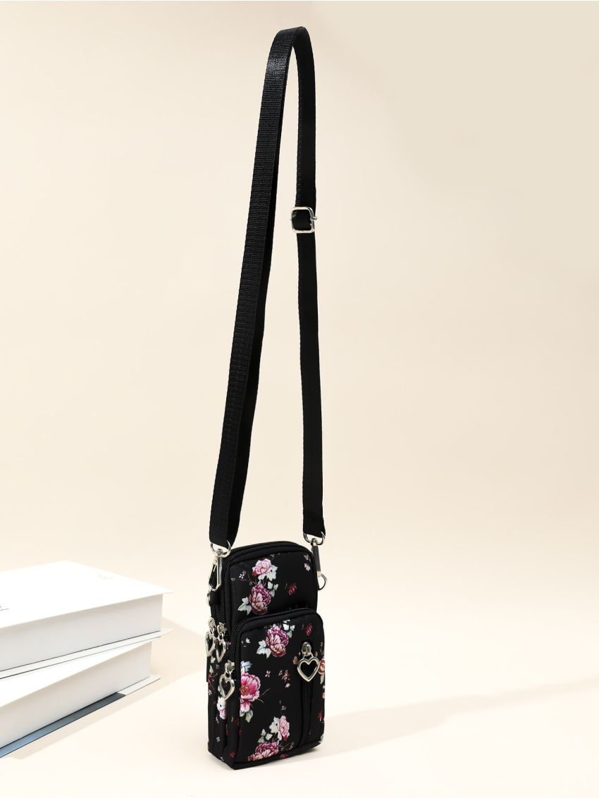 Flower Graphic Phone Wallet