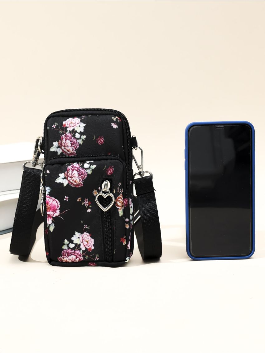 Flower Graphic Phone Wallet