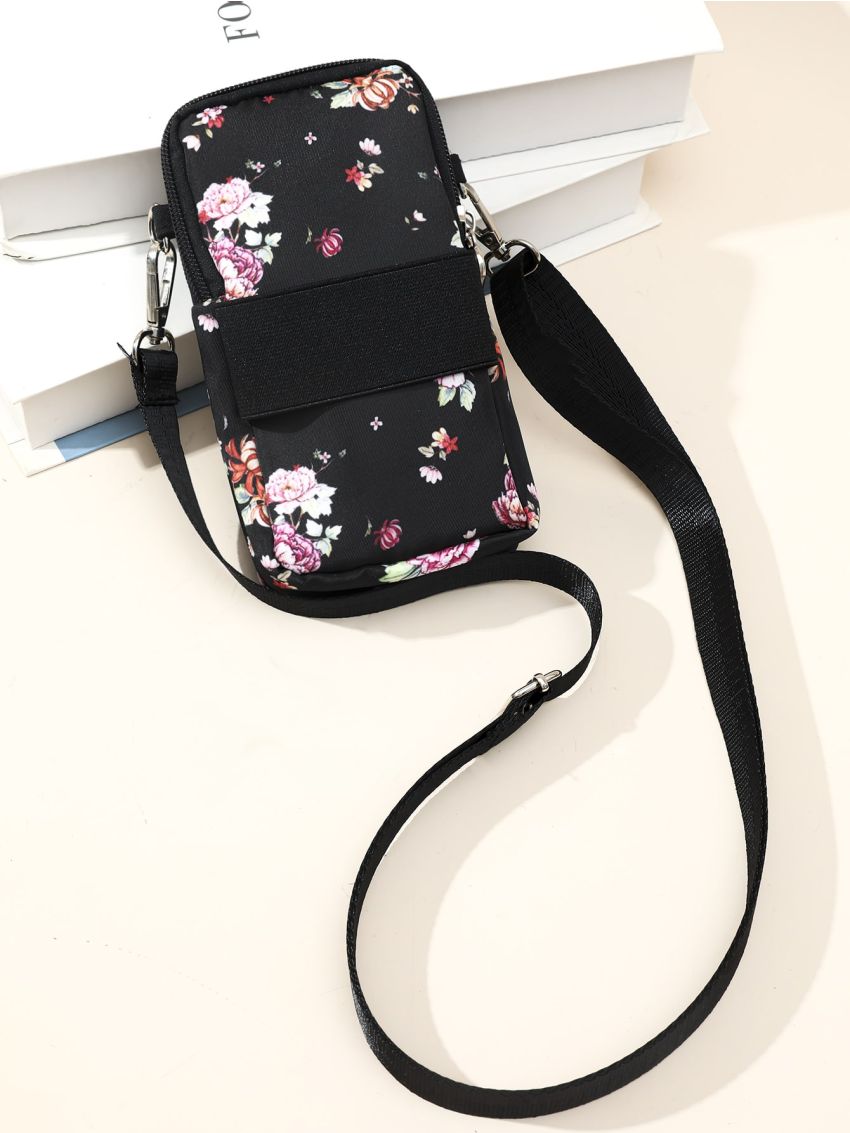 Flower Graphic Phone Wallet