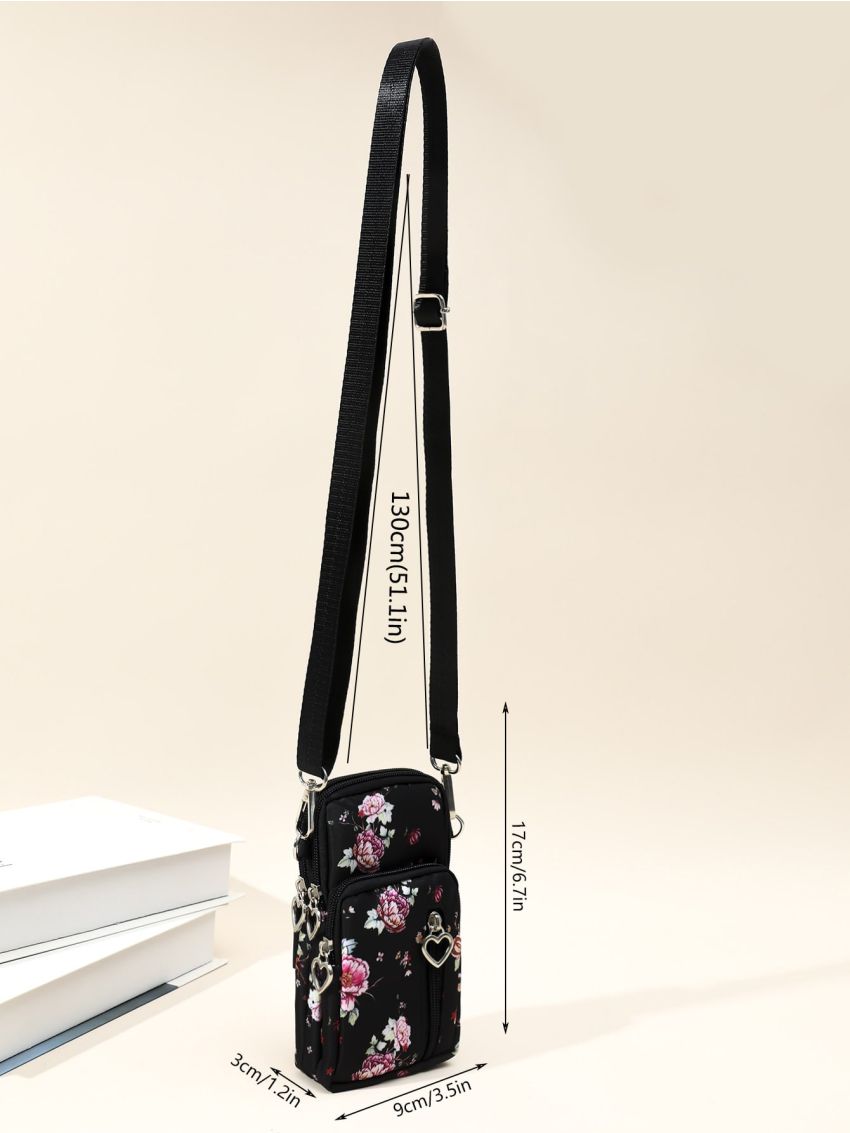 Flower Graphic Phone Wallet