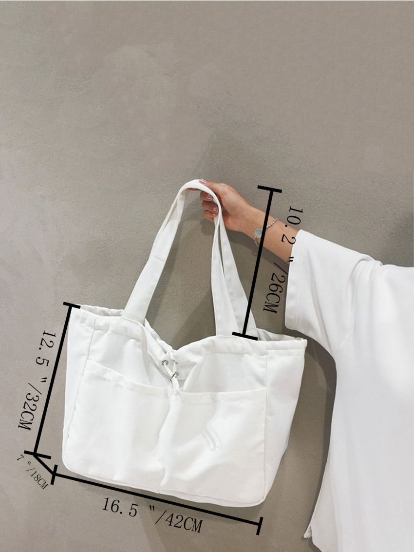 Minimalist Pocket Front Shopper Bag