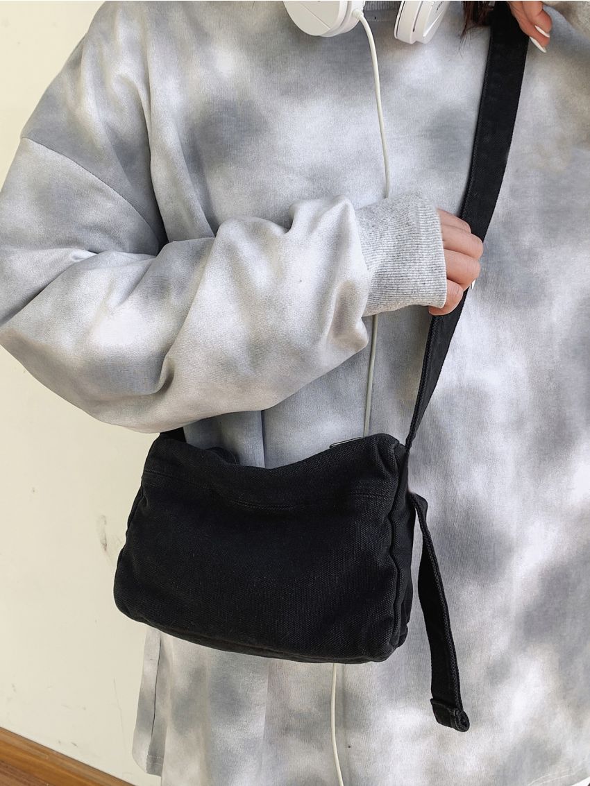 Minimalist Canvas Hobo Bag