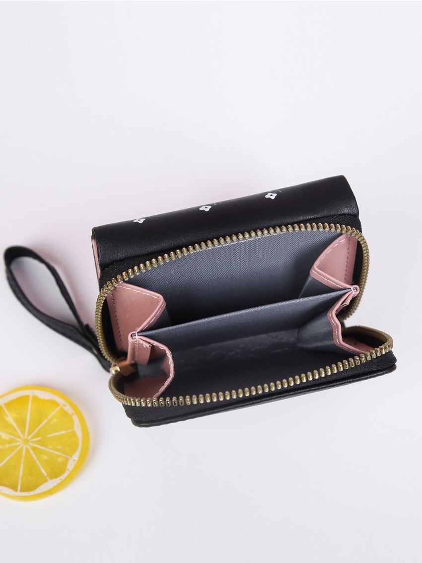 Flower Print Small Wallet