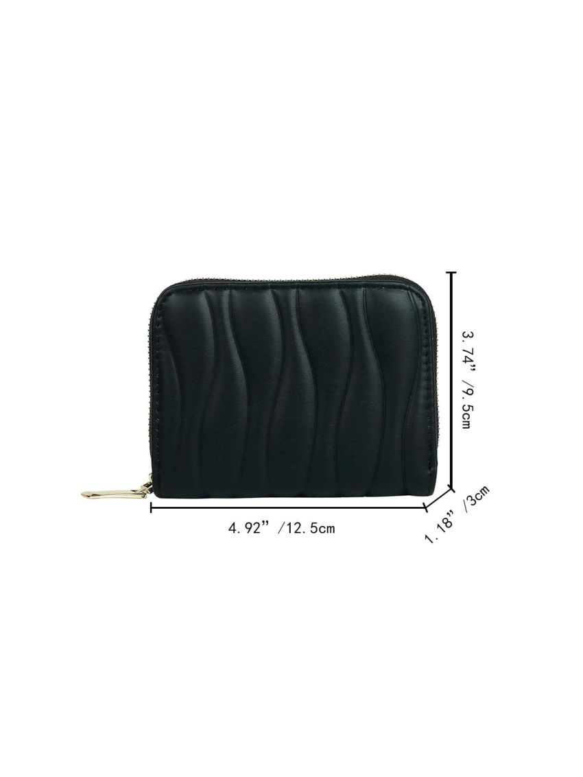 Geometric Quilted Coin Purse